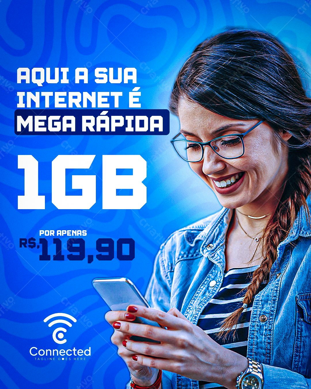 Flyer Promoção Internet 1GB PSD Editável