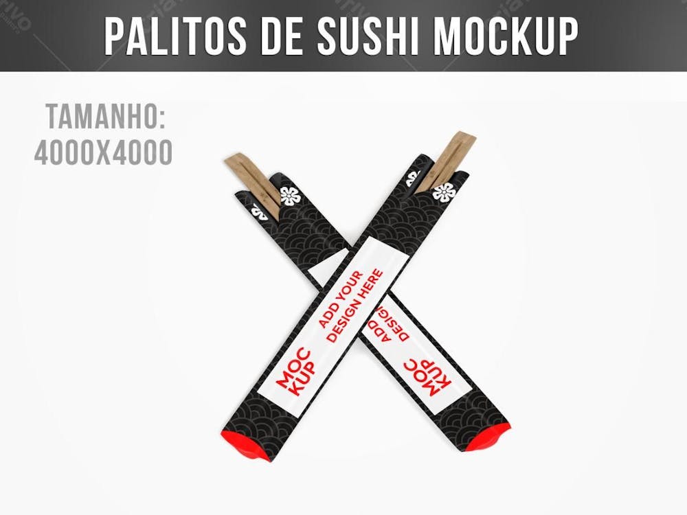 Palitos De Sushi Mockup