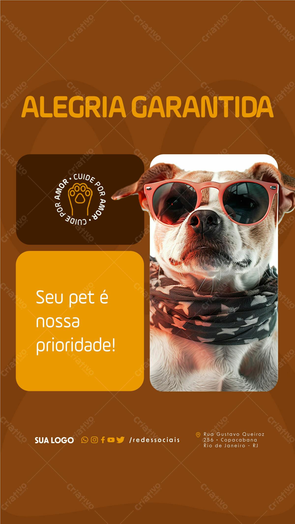 Flyer para Pet Shop PSD Editável