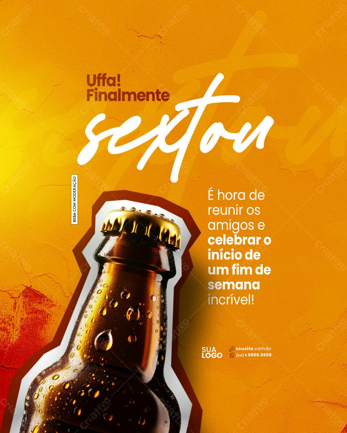 Flyer para Sexta-feira PSD Editável