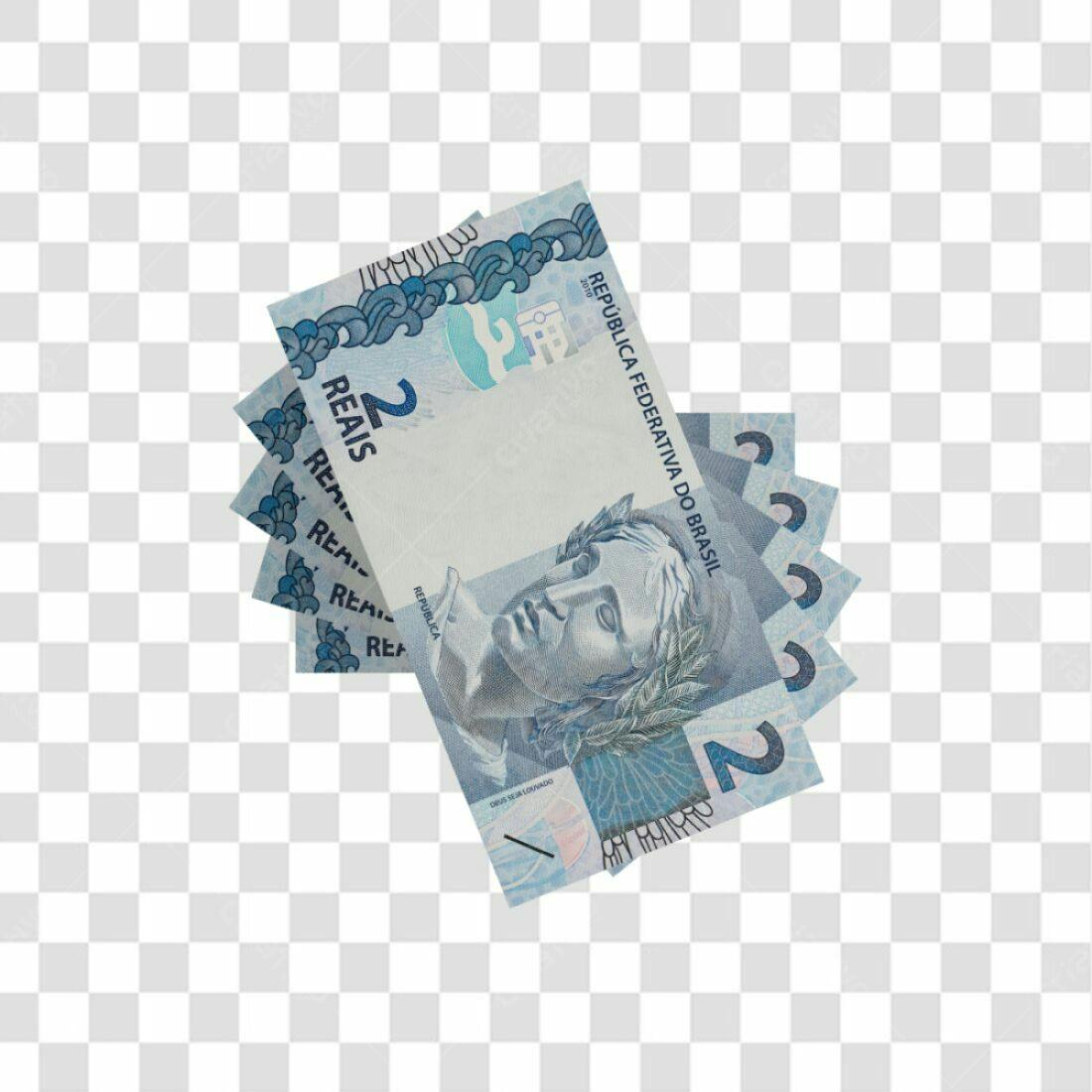 Icone Notas de 2 Reais PNG com fundo transparente