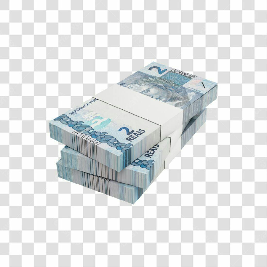 Icone de Dinheiro Pilhas de Reais PNG com fundo transparente