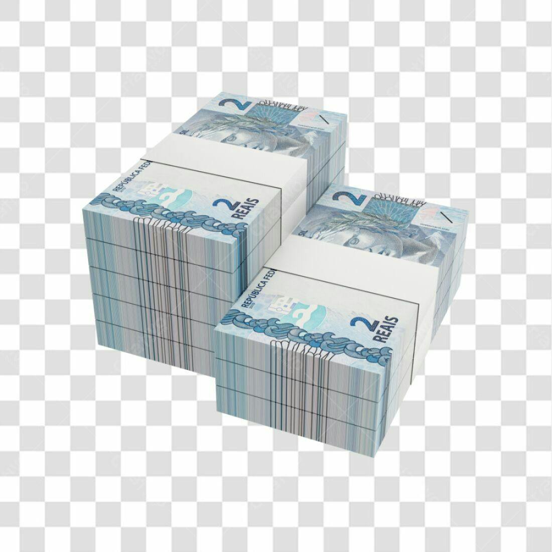 Icone Dinheiro Pilhas Reais PNG com fundo transparente