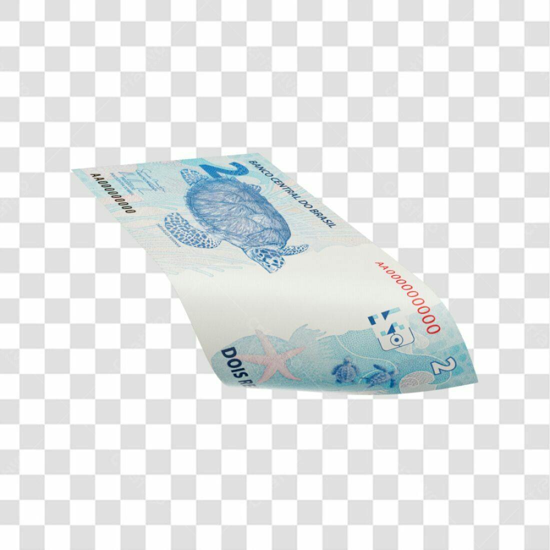 Imagem Nota de 2 Reais PNG com fundo transparente