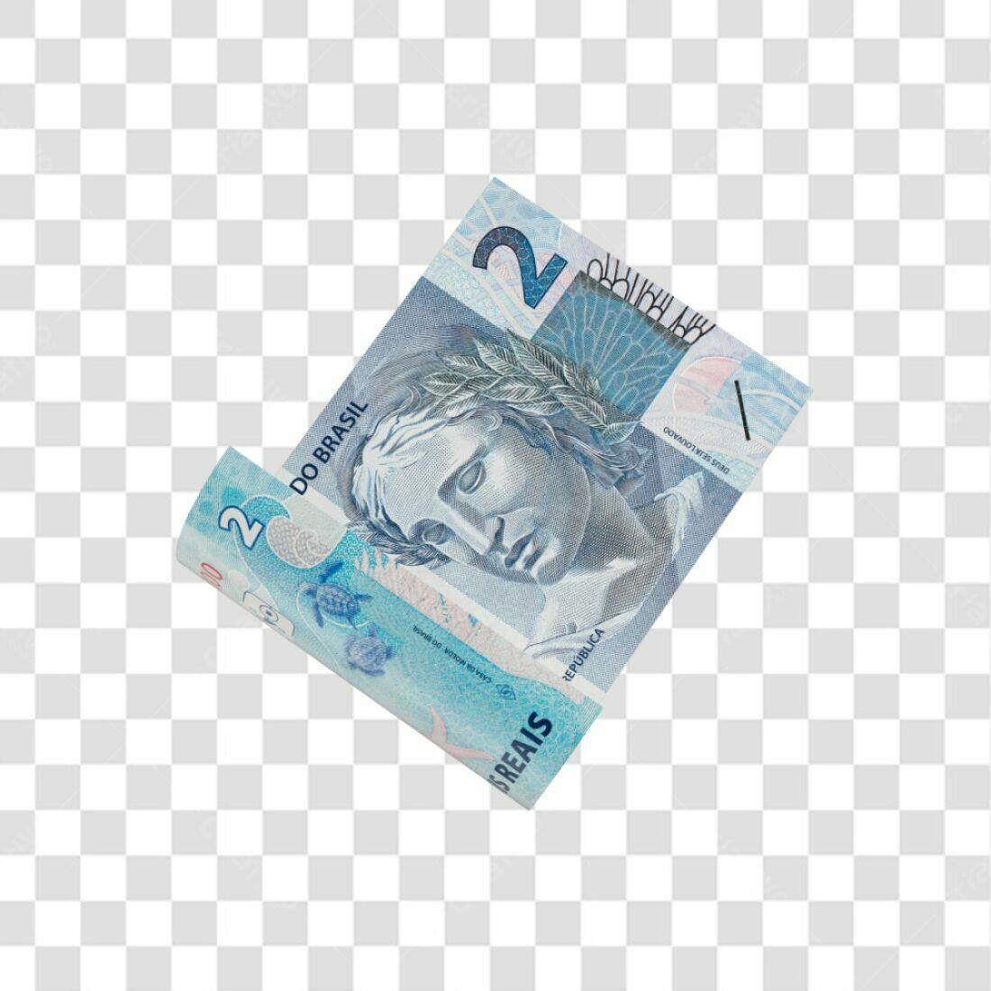 Imagem Nota de 2 Reais PNG com fundo transparente
