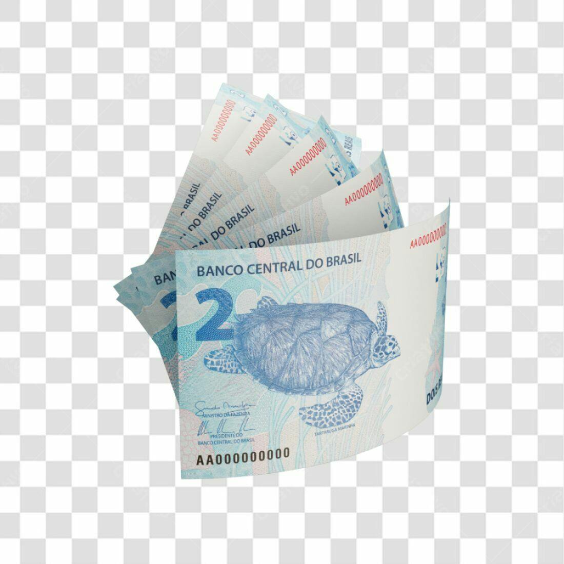 Icone de Reais Brasileiros PNG com fundo transparente