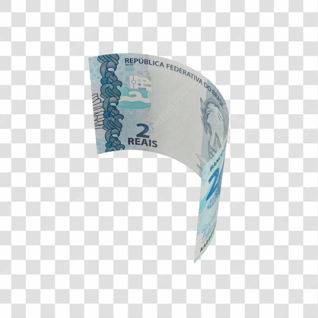 Imagem Nota de 2 Reais PNG com fundo transparente