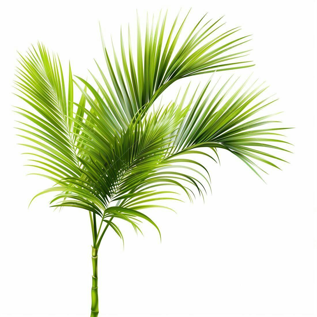Folhas de Palmeira Tropical Verdejante