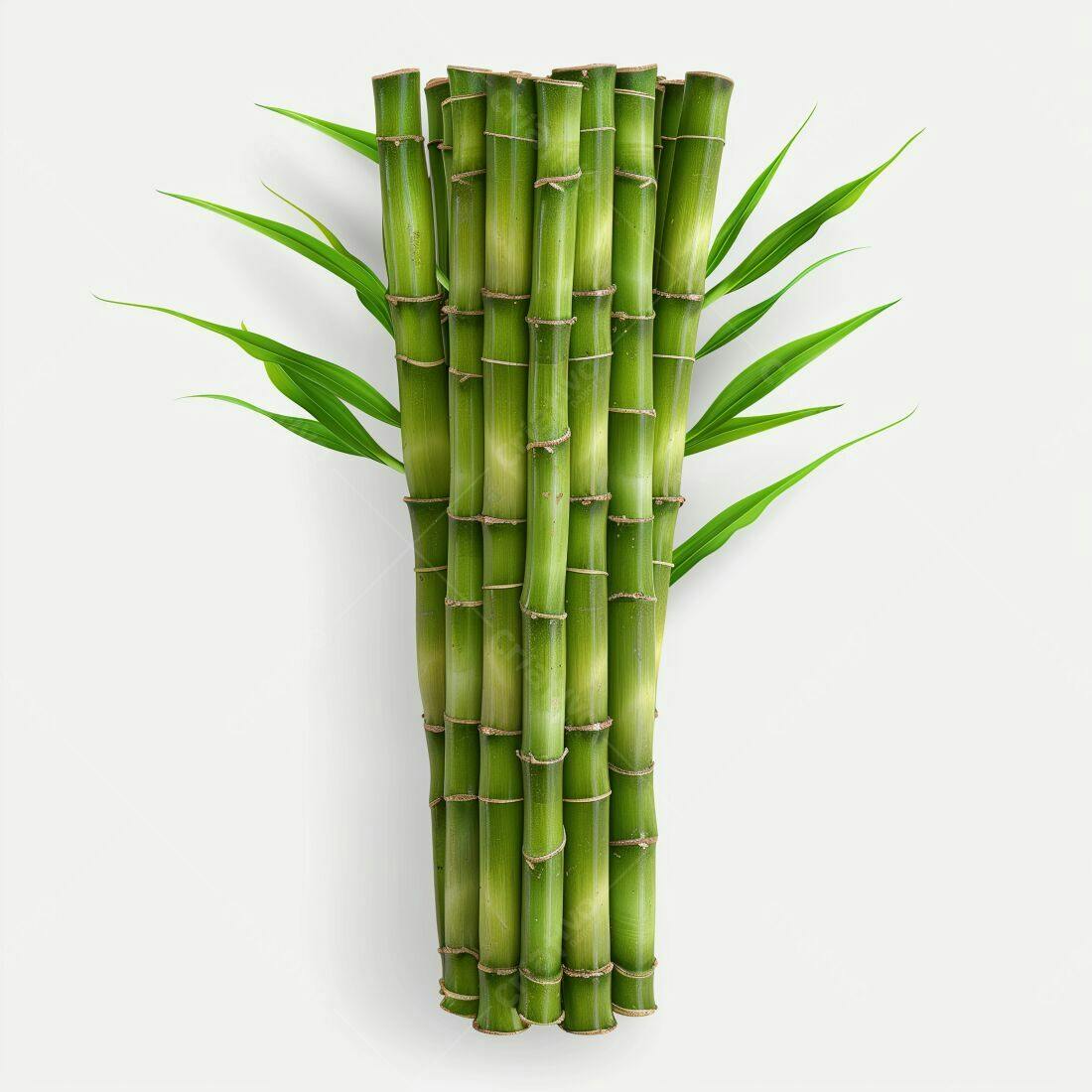 Feixe de Bambu Verde Fresco