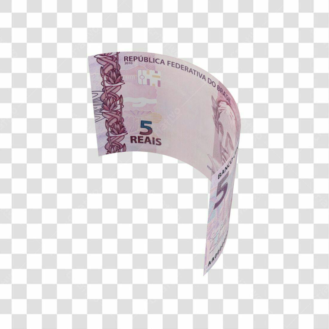 Icone Nota de 5 Reais PNG com fundo transparente