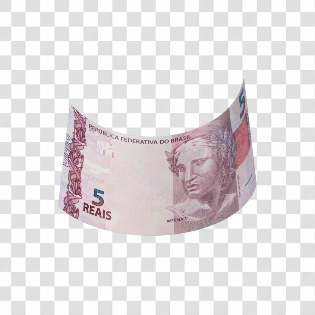 Icone Nota de 5 Reais PNG com fundo transparente