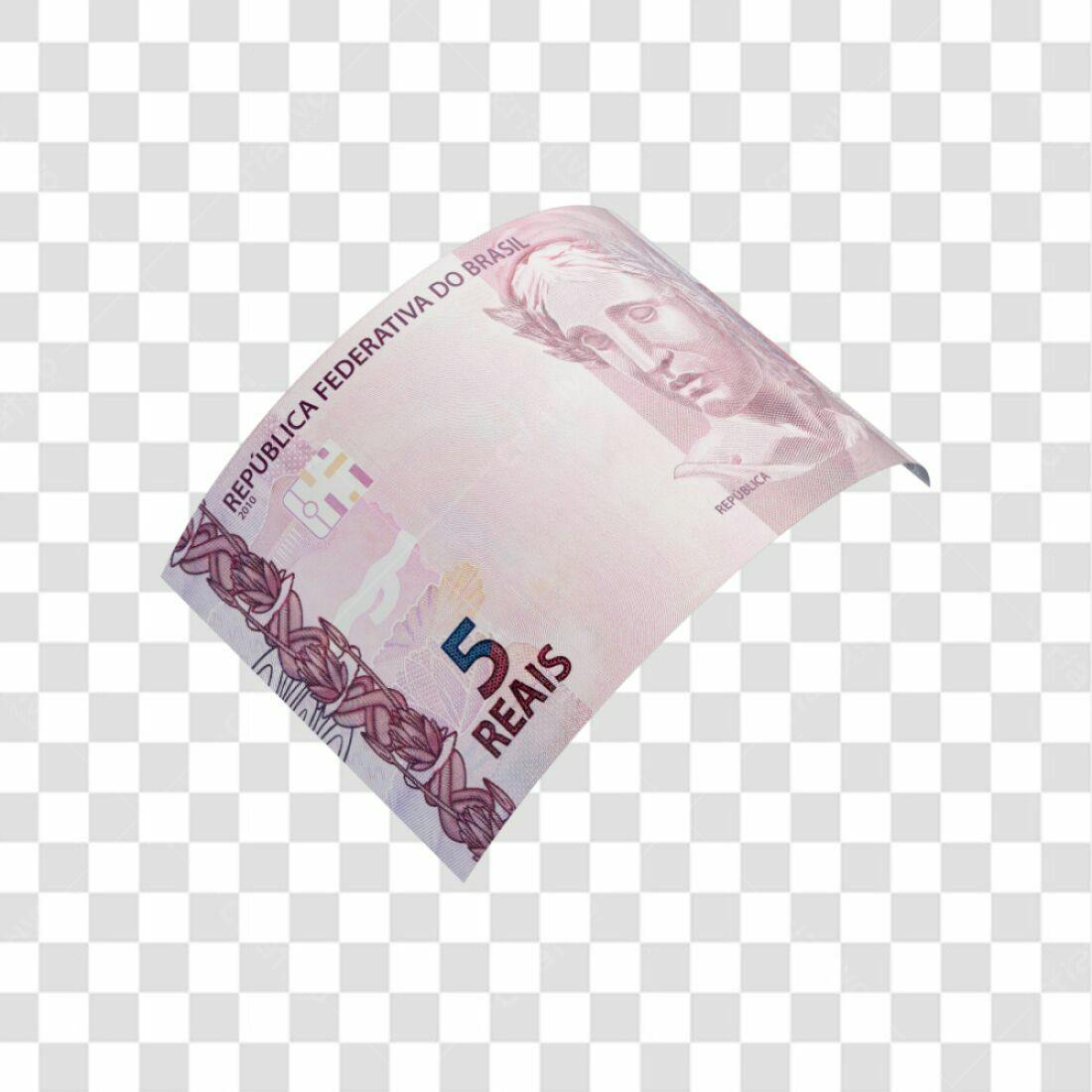 Imagem Nota 5 Reais PNG com fundo transparente