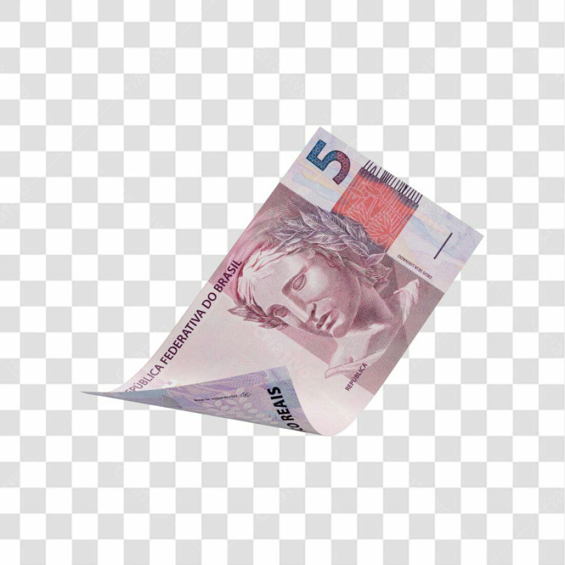 Icone Nota de 5 Reais PNG com fundo transparente