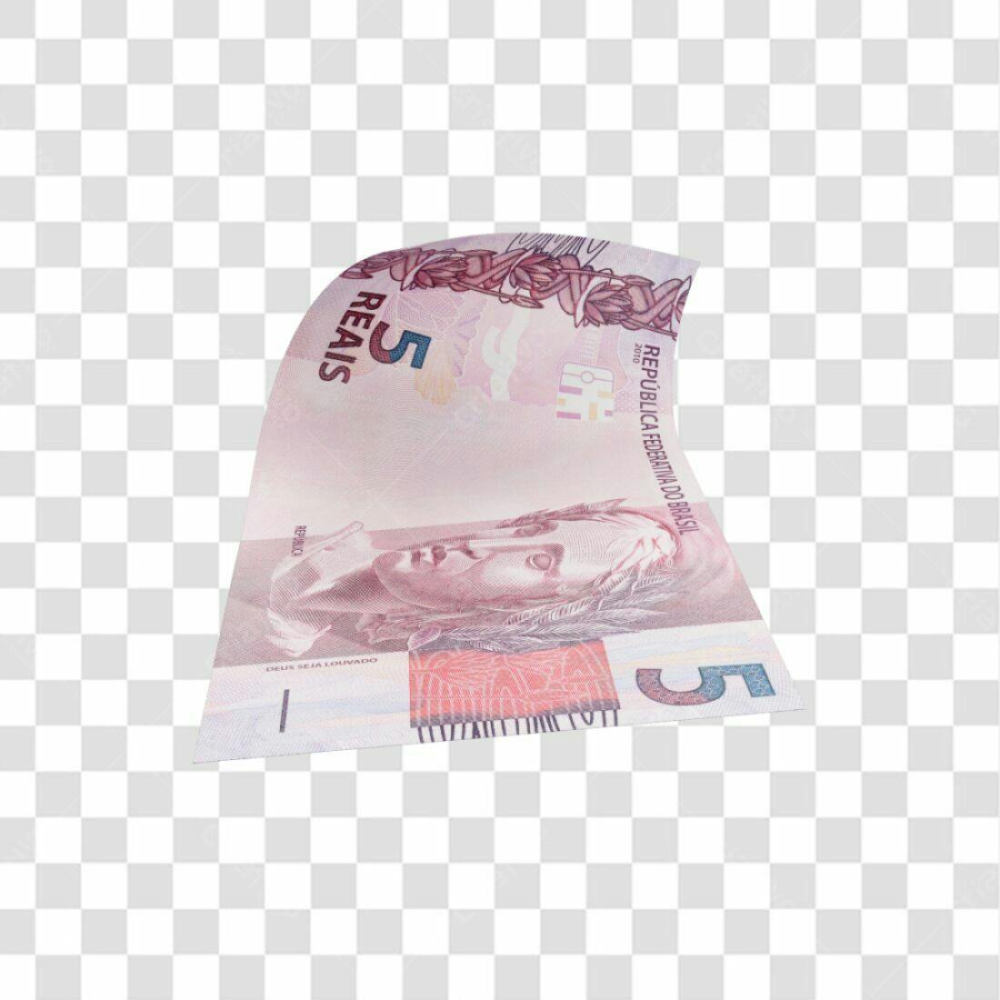 Imagem Nota 5 Reais PNG com fundo transparente