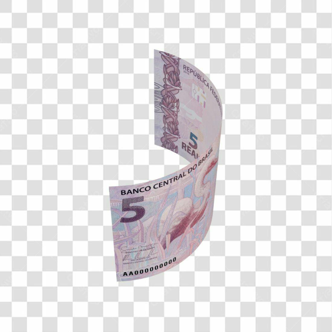 Icone Nota de 5 Reais PNG com fundo transparente