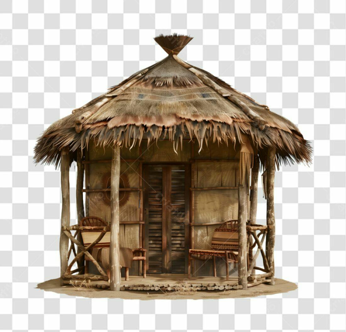 Icone Cabana Africana PNG com fundo transparente