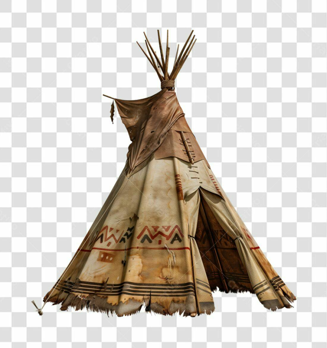 Icone Tipi Indígena PNG com fundo transparente