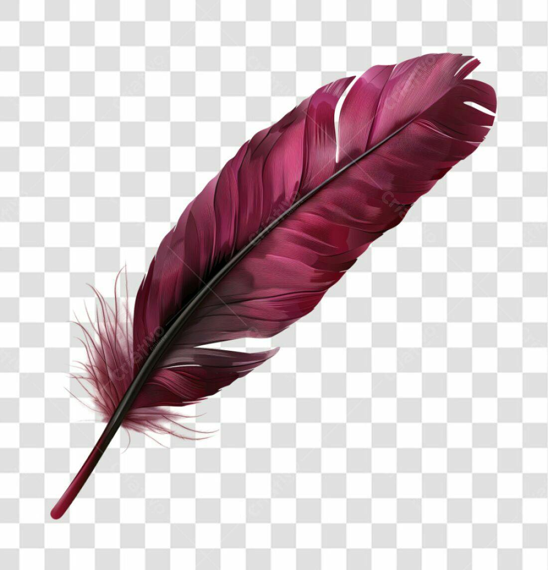 Icone Pena Borgonha PNG com fundo transparente