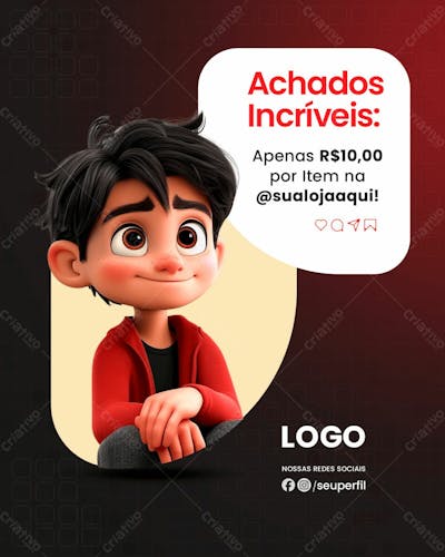 SOCIAL MEDIA - LOJA DE UTILIDADES DE R$ 10,00 