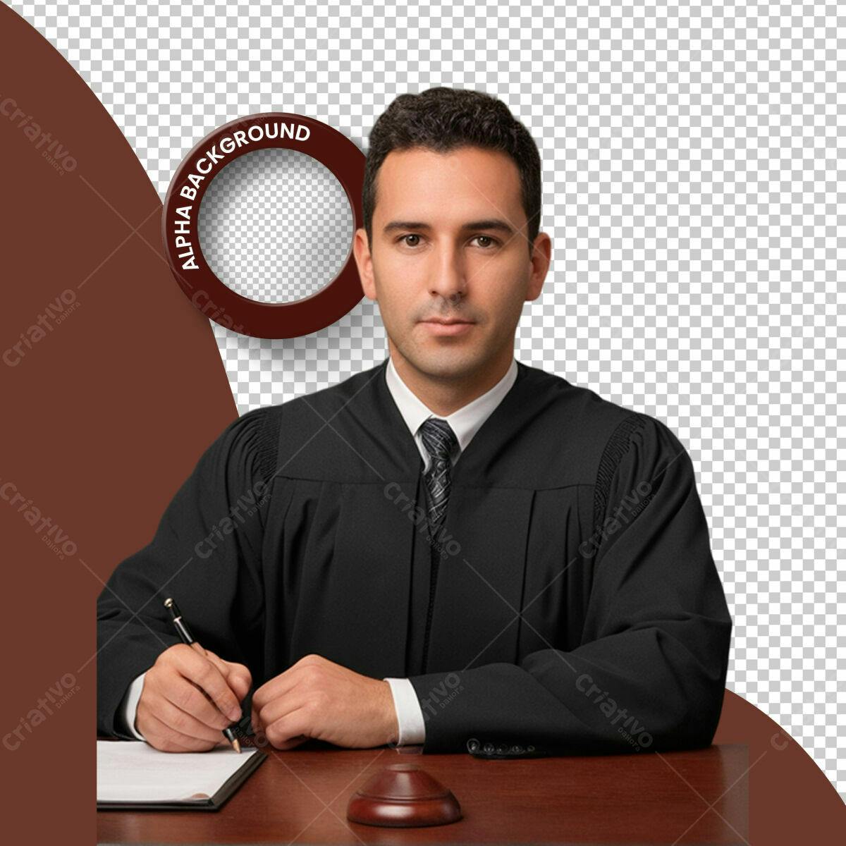 PSD Mockup Juiz para Site Jurídico PSD Editável