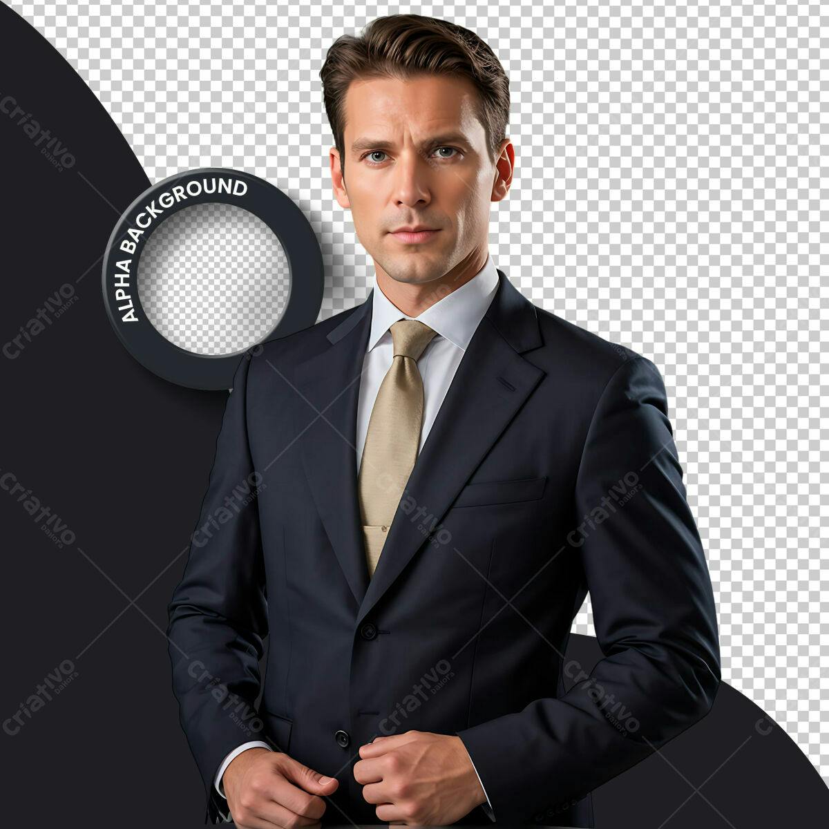 Moldura para Fotos de Executivos PSD Editável