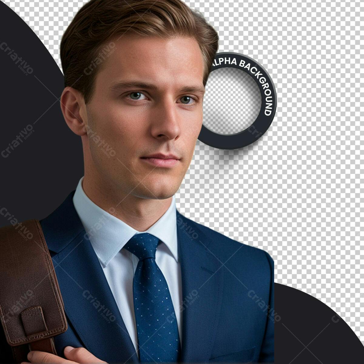 Modelo de Retrato Profissional PSD Editável