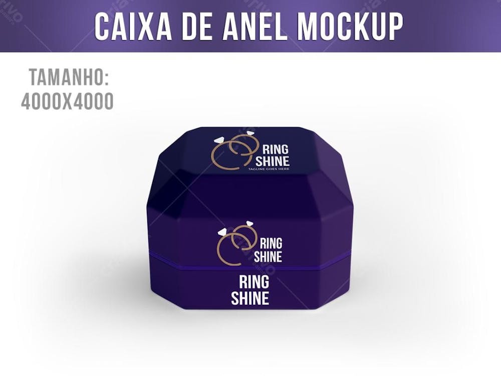 Caixa De Anel Mockup 