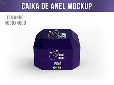 Caixa De Anel Mockup 