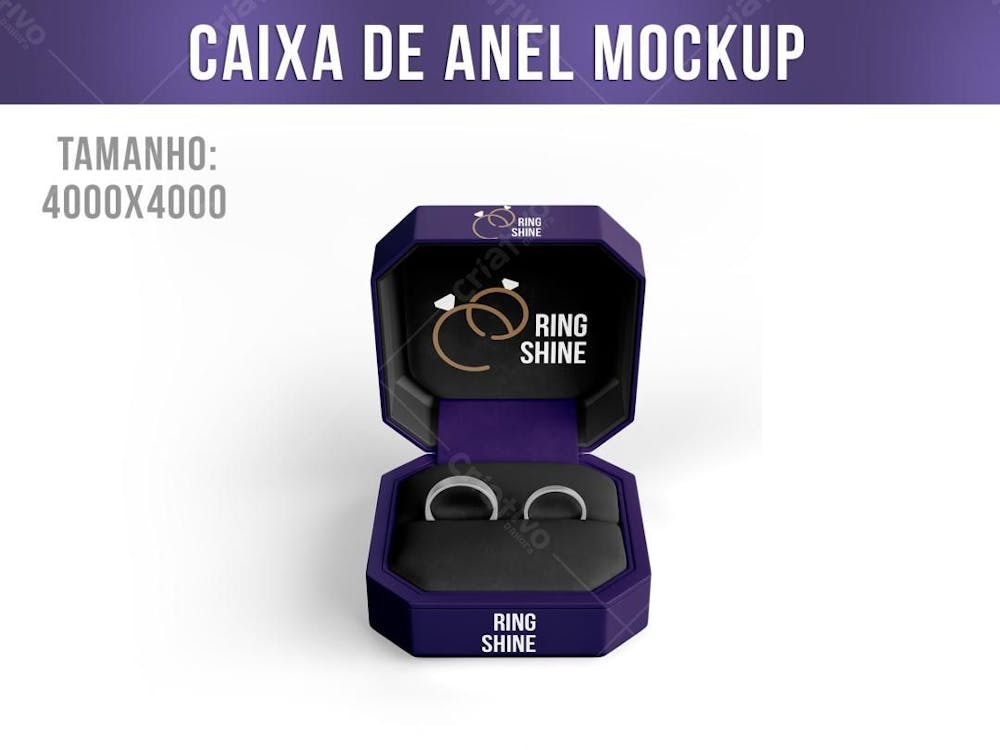 Caixa De Anel Mockup 
