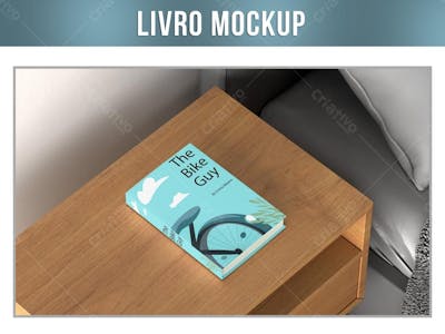 Livro Em Cima Da Mesa De Cabeceira Mockup 