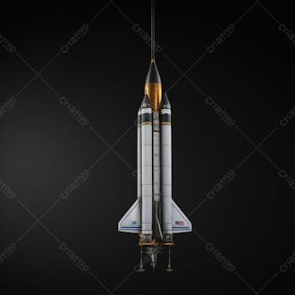 Foguete espacial em 4k