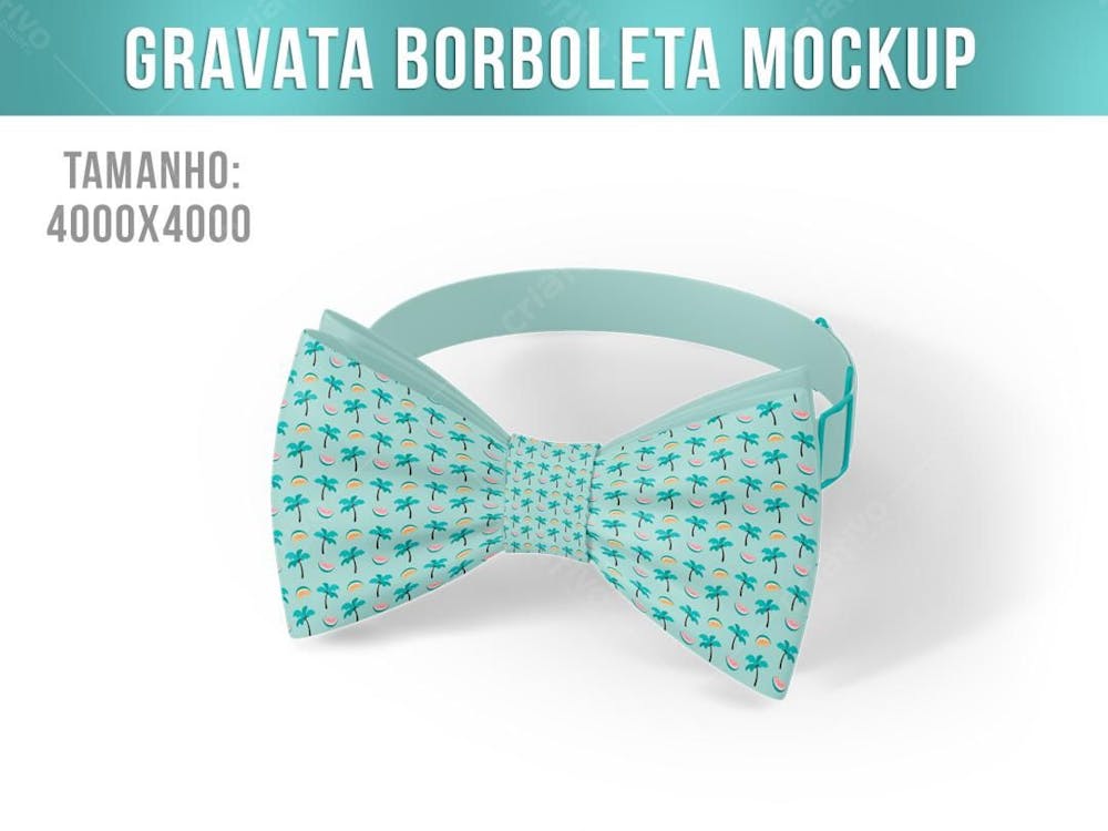 Gravata Borboleta Mockup 