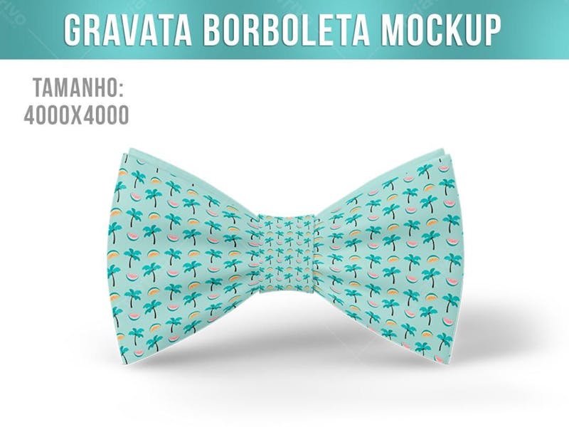 Gravata borboleta mockup