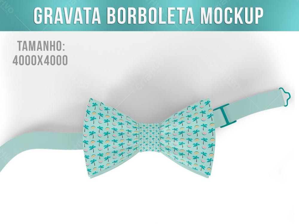 Gravata Borboleta Mockup 