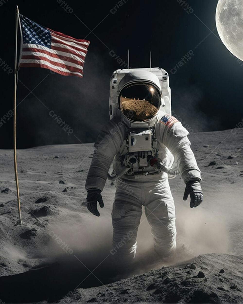 Astronauta Na Lua (2)