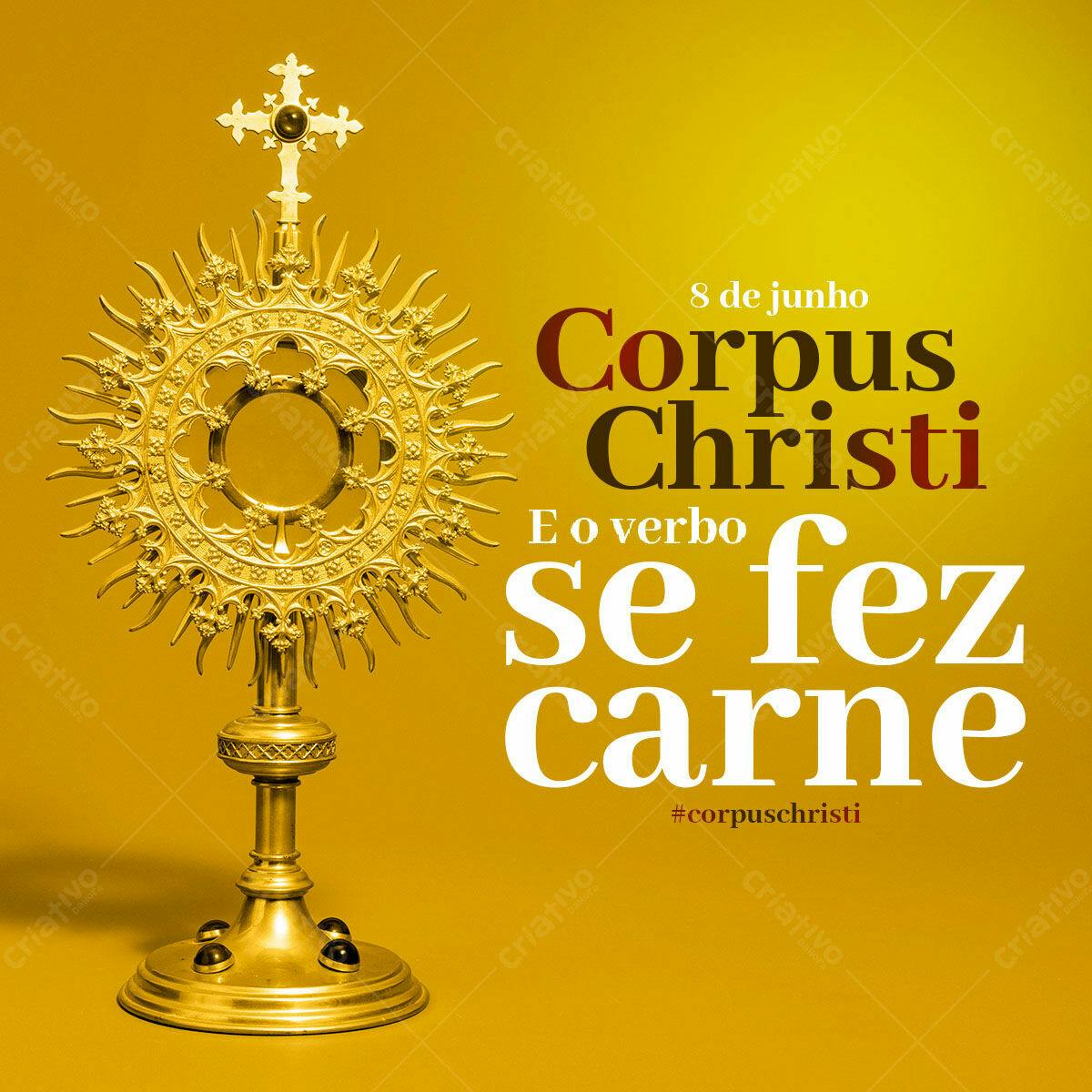Post para Corpus Christi PSD Editável