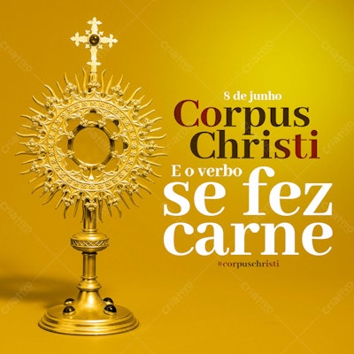 Post para Corpus Christi PSD Editável