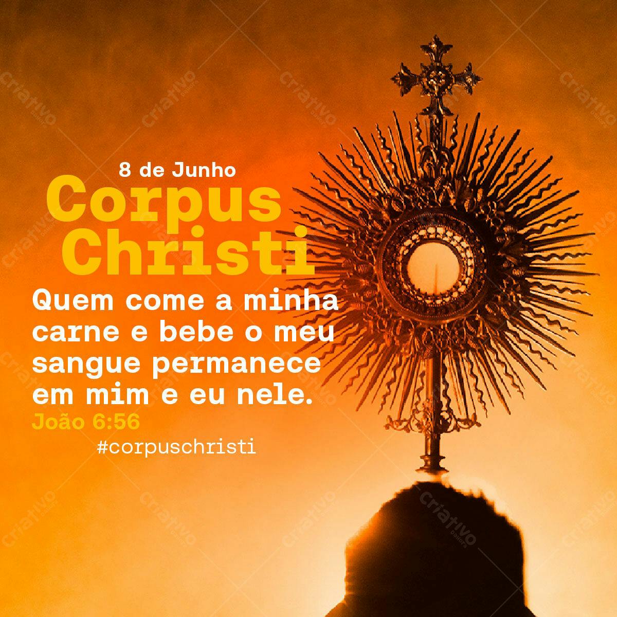 Post para Corpus Christi PSD Editável