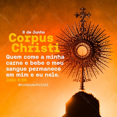 Post para Corpus Christi PSD Editável