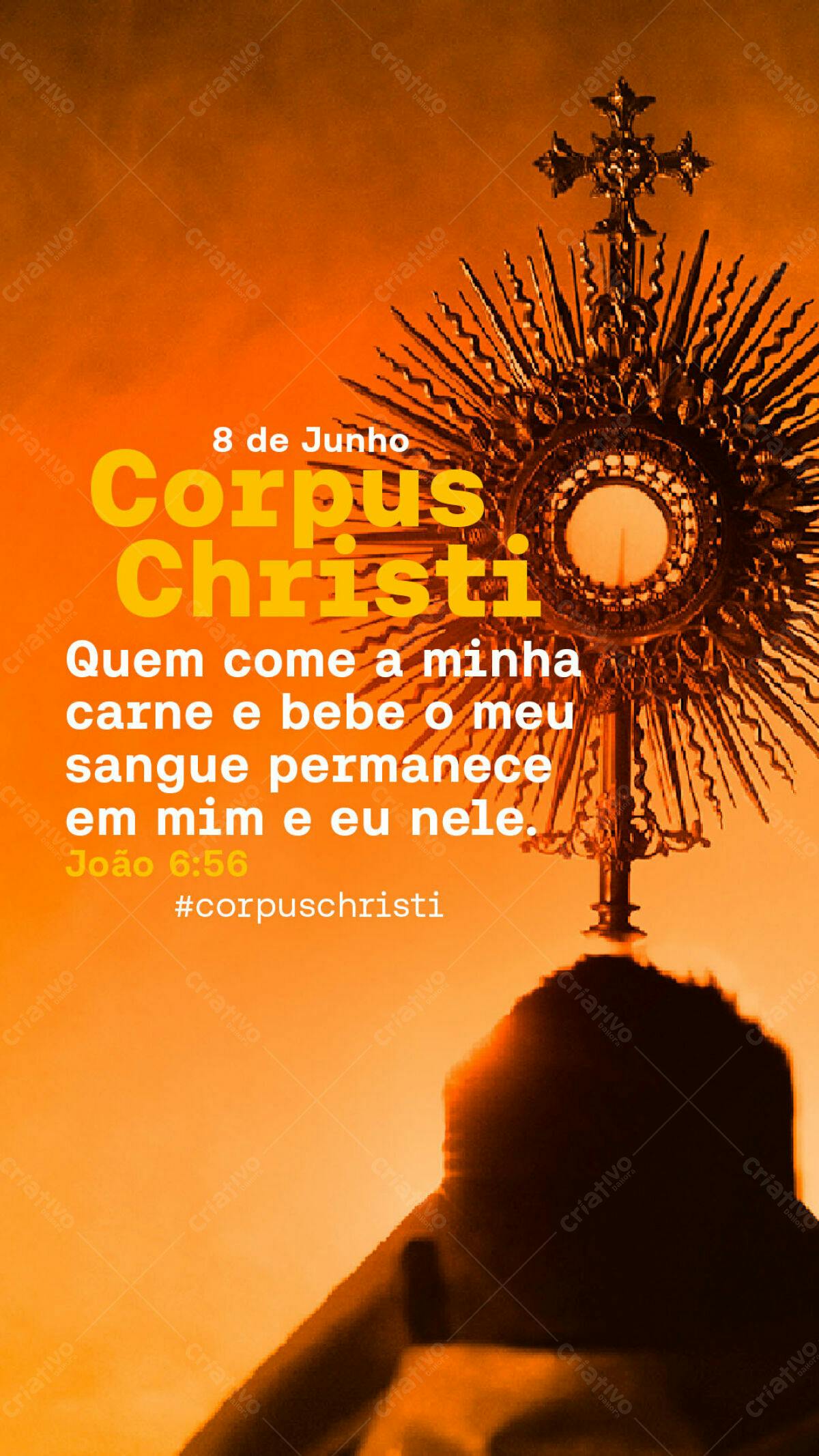Post para Corpus Christi PSD Editável