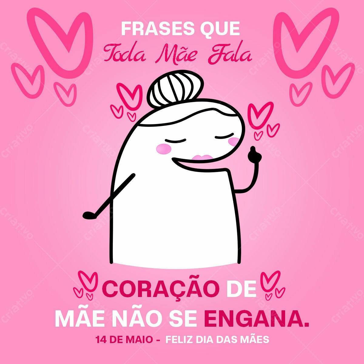 Post para Dia das Mães PSD Editável