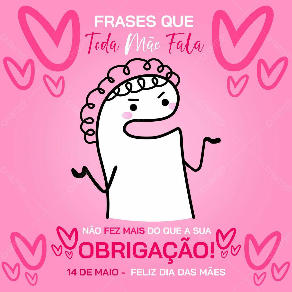 Post para Dia das Mães PSD Editável