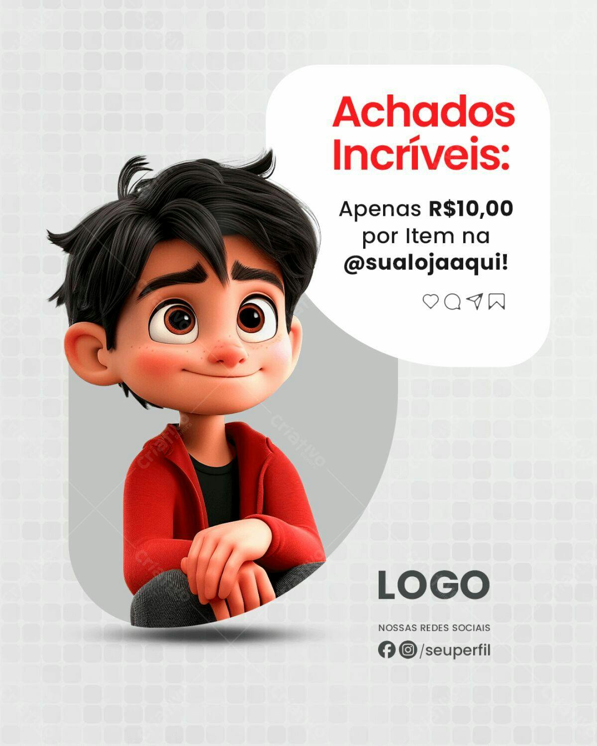 Post para Redes Sociais PSD Editável