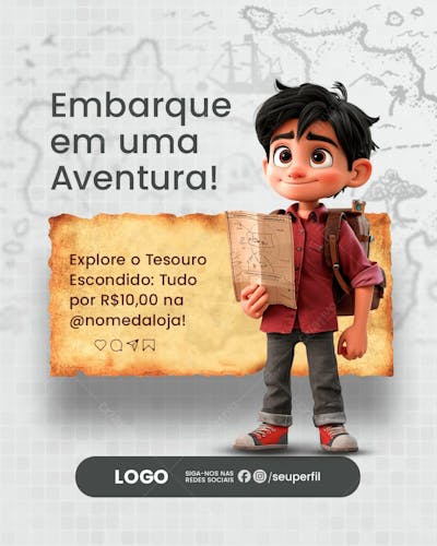 SOCIAL MEDIA - LOJA DE UTILIDADES DE R$ 10,00 