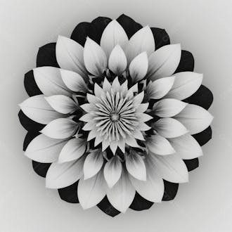 Flor simétrica em alta qualidade
