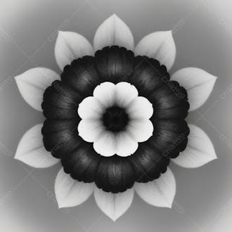 Flor simétrica em alta qualidade