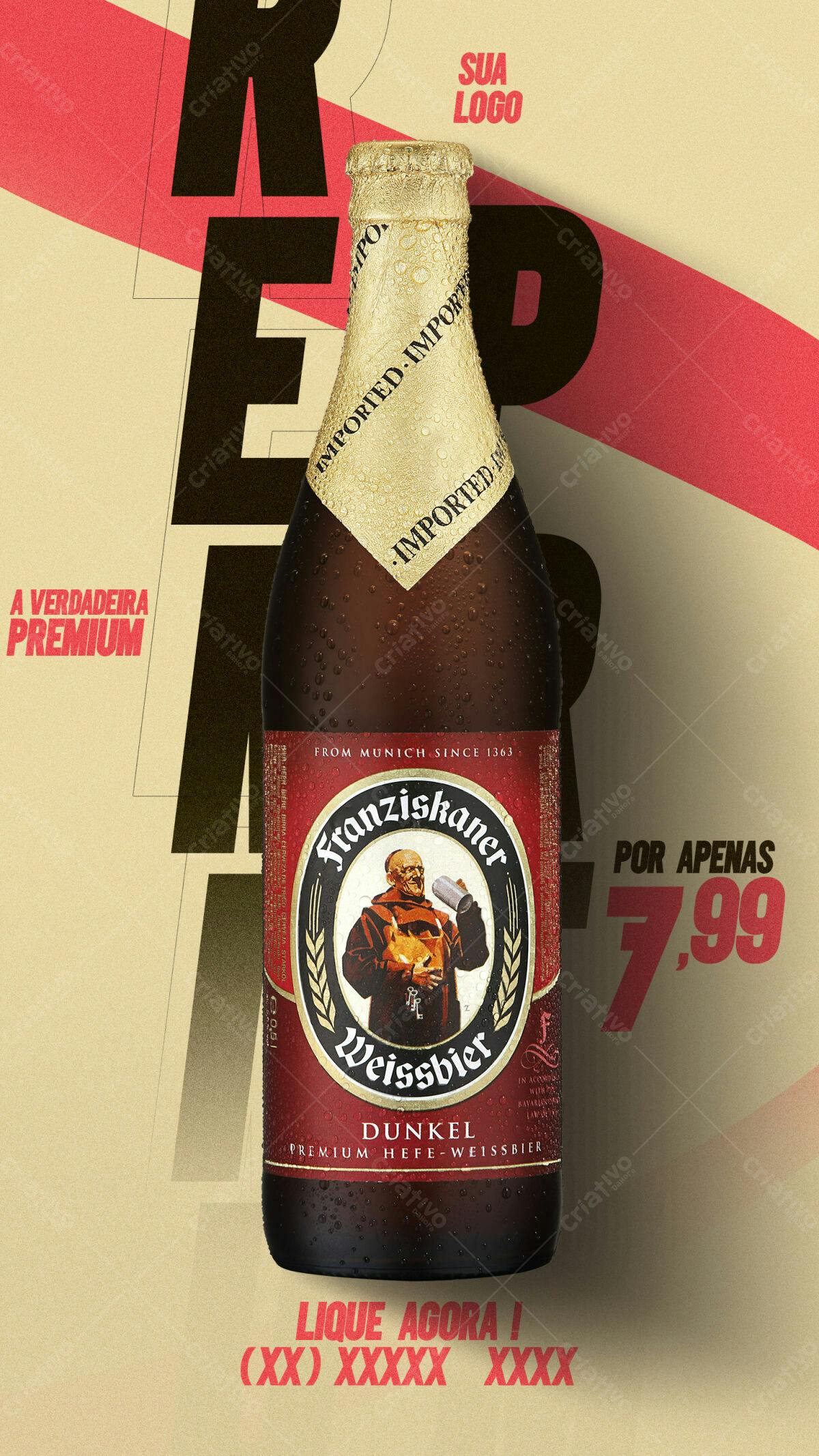 Flyer Cerveja Franziskaner PSD Editável