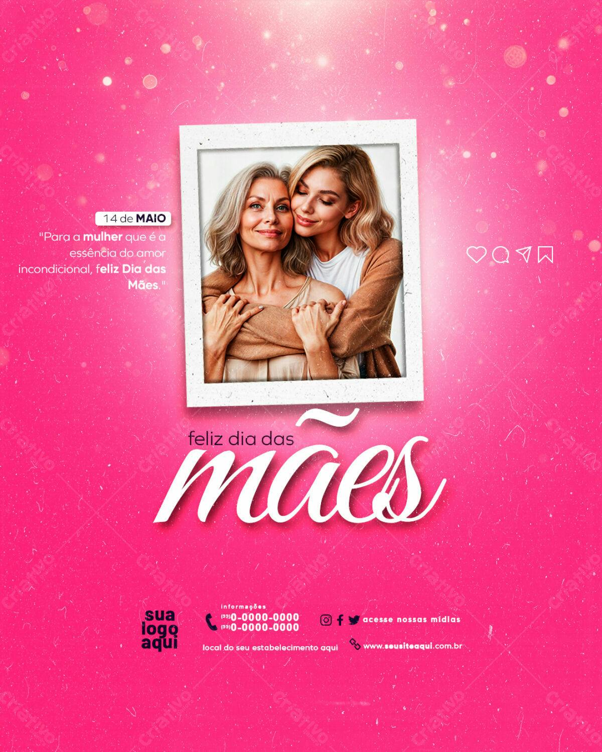 Flyer Dia das Mães PSD Editável