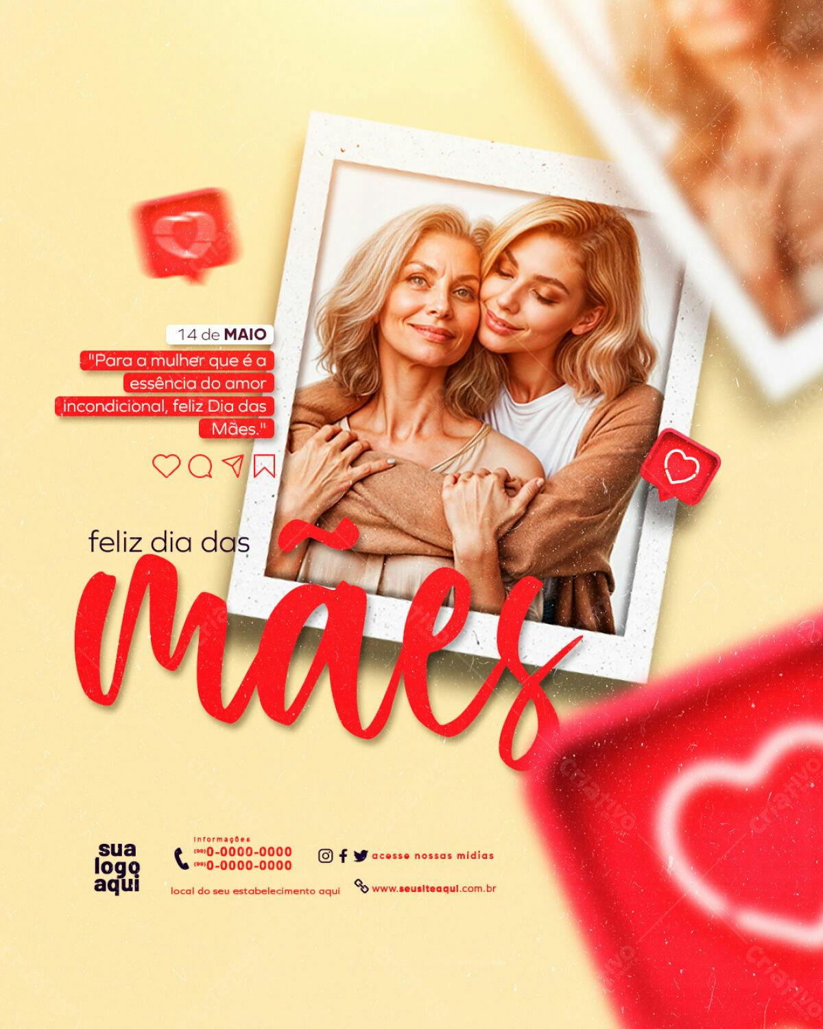 Flyer Dia das Mães PSD Editável