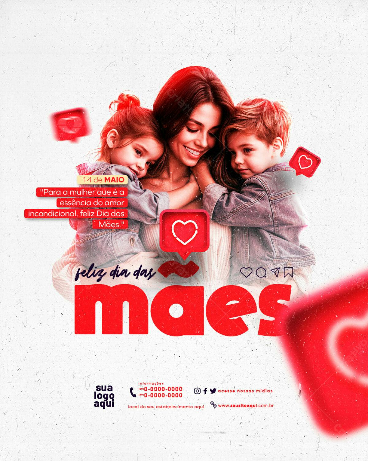 Flyer Dia das Mães PSD Editável